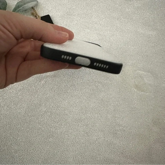 Black Leaves iPhone 14 Pro Max Slim Case - Picture 5 of 6